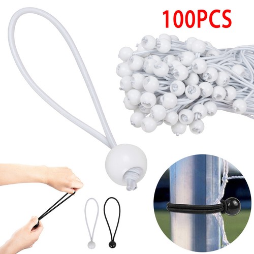 100x weiß zeltgummis - weiß,