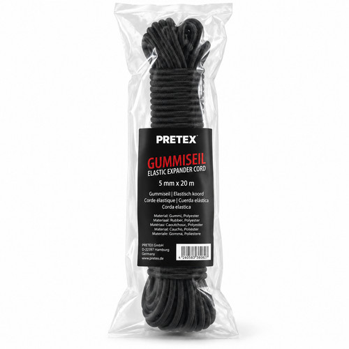 Pretex gummiseil 5mm 20m - pretex,